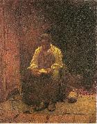 Jonathan Eastman Johnson The Lord is my Shepard oil painting on canvas